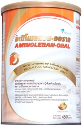Aminoleban-Oral อะมิโนเลแบน-ออราล 400g. กลิ่นส้ม